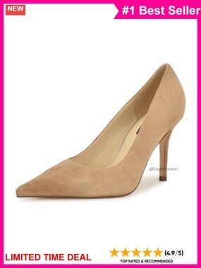 Nine West Gemmha Suede Pointed Toe Stiletto Pump High Heel Formal Evening
